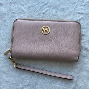 Pink Michael Khors Wristlet